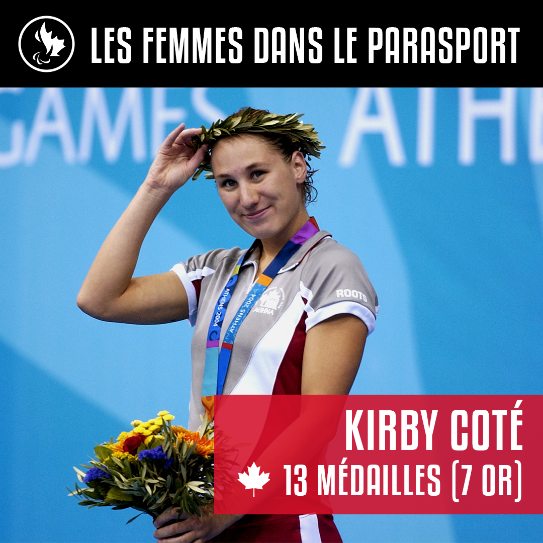 Kirby Coté a gagné 13 médailles. 