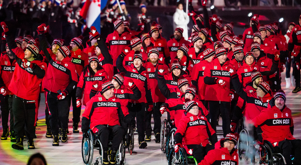PyeongChang Team Canada opening ceremony