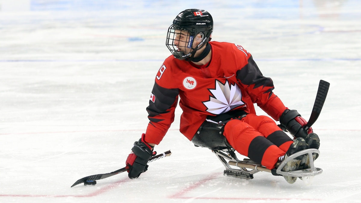 Dominic Cozzolino in action at the PyeongChang 2018 Paralympic Winter Games. 