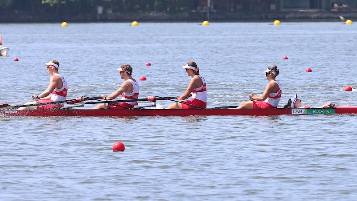 Rowing action