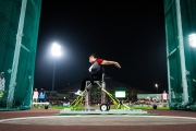 Martha Sandoval Gustafson competes in women's discus throw F53