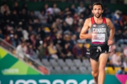 Guillaume Ouellet running at the Lima 2019 Parapan Am Games