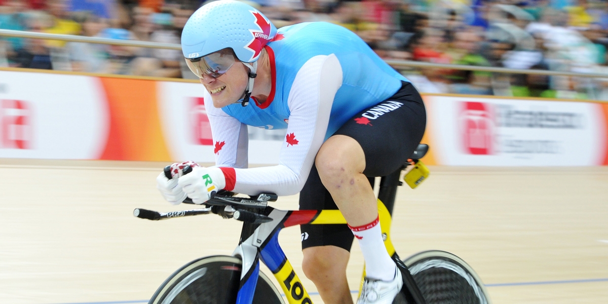 Ross Wilson on the racing track in Rio