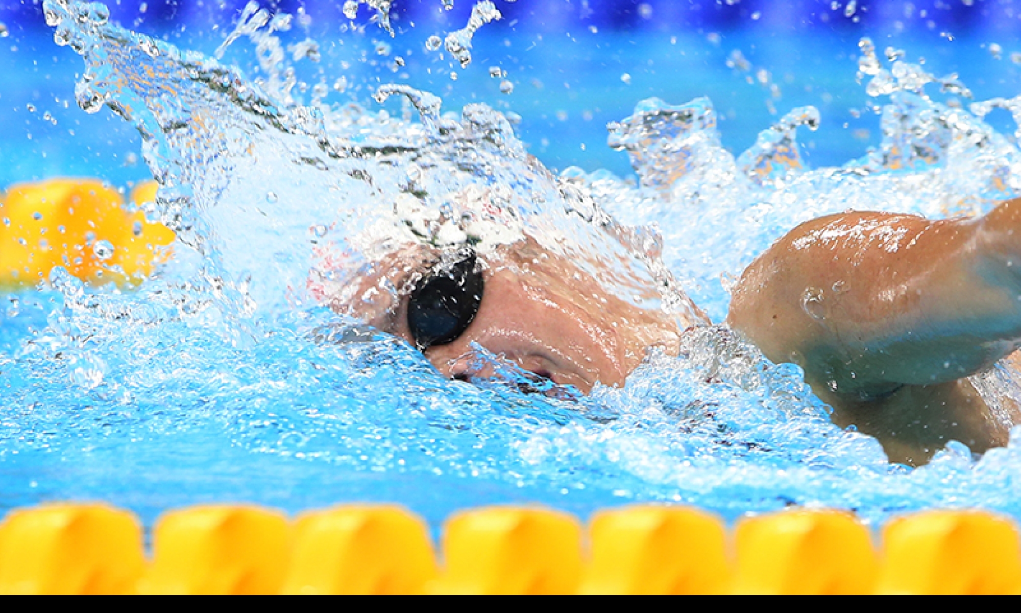 Tyler Mrak swimming in Rio