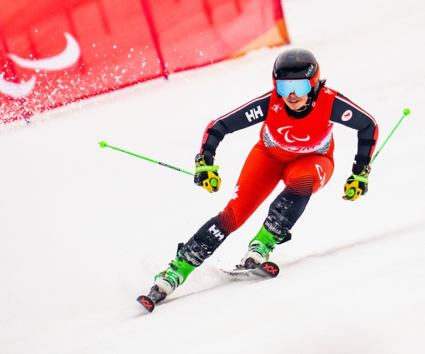Alana Ramsay competes in the giant slalom at the Beijing 2022 Paralympic Winter Games