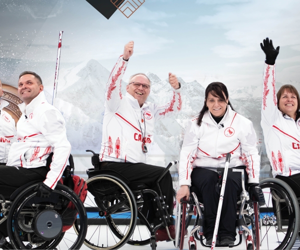 Canada's wheelchair curling team celebrates