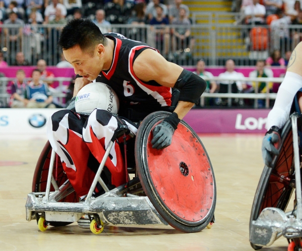 Ian Chan competing at the London 2012 Paralympic Games. 