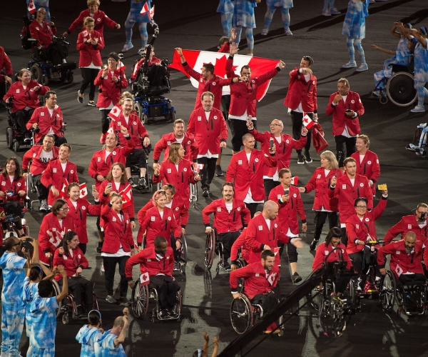 Team Canada enters the Rio 2016 Paralympic Games Opening Ceremony