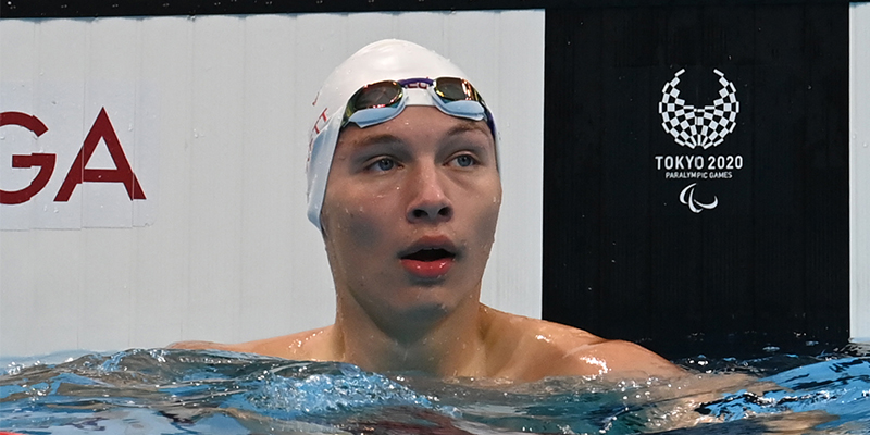 Nathan Bennett competing at the Tokyo 2020 Paralympics.