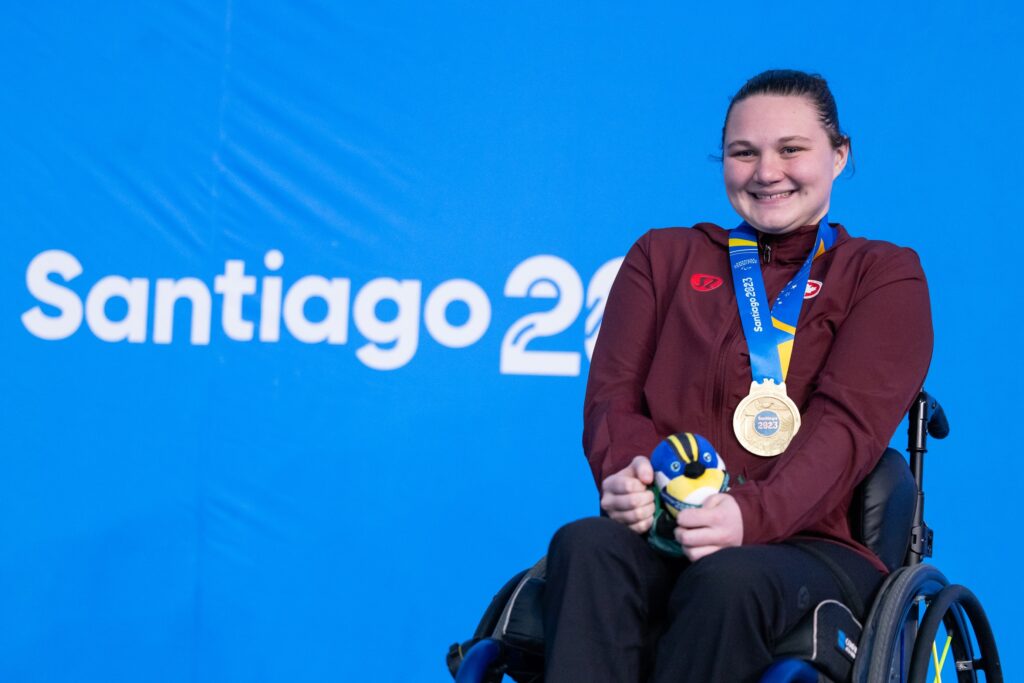 Ruby Stevens with her medal
