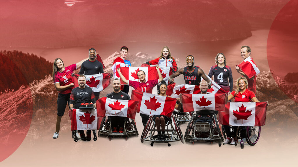 Canada header with athletes