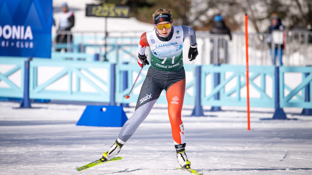 Natalie Wilkie competing.