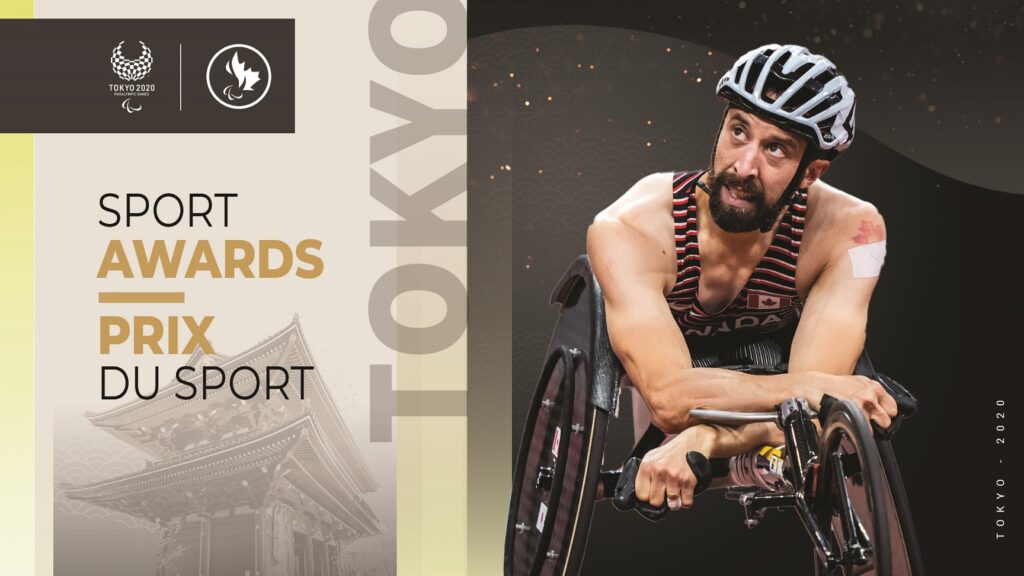 Brent Lakatos collecting his breath after a race at the Tokyo 2020 Paralympic Games