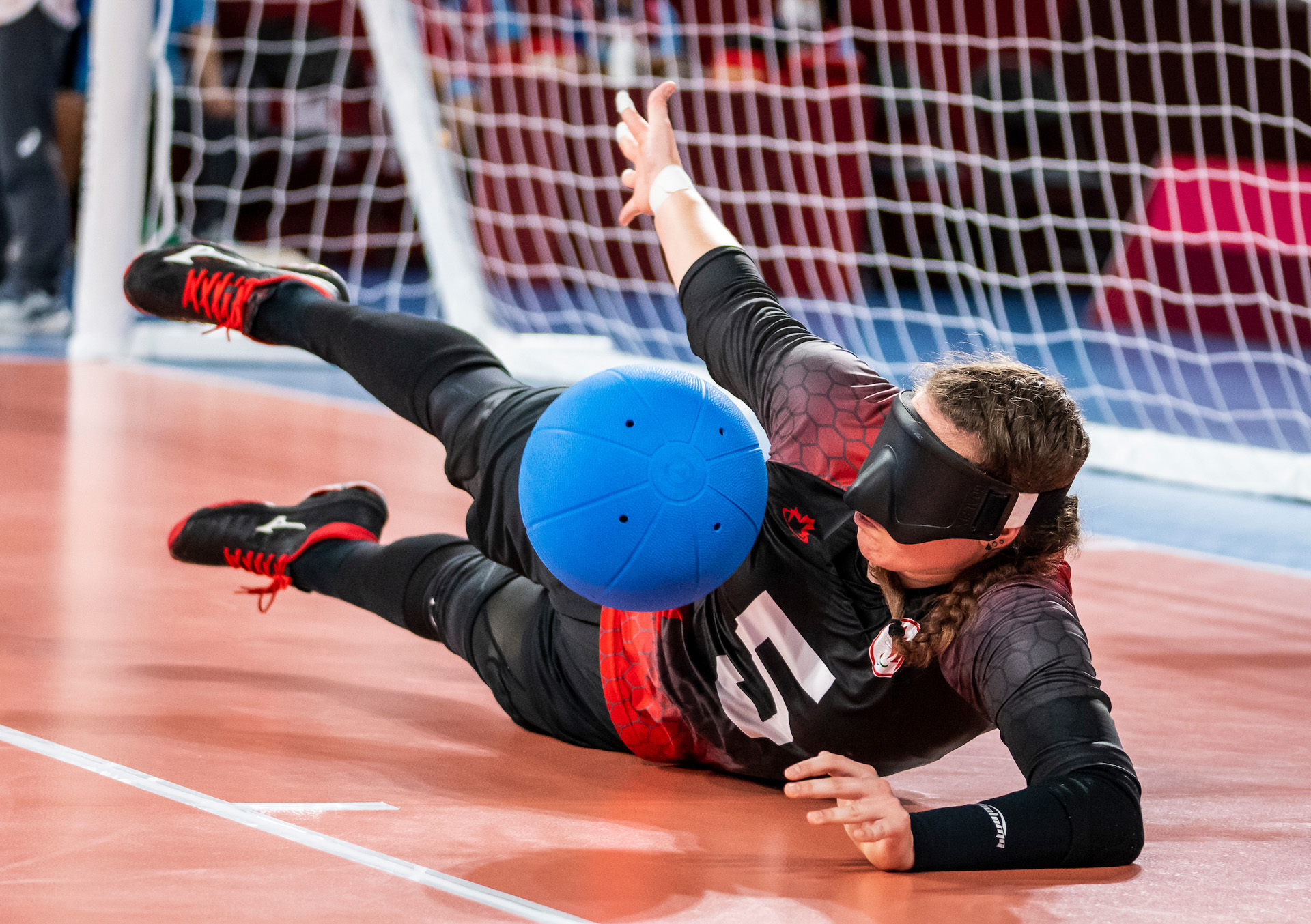 Emma Reinke, Tokyo 2020 - Goalball.
Canada takes on China in the preliminary round