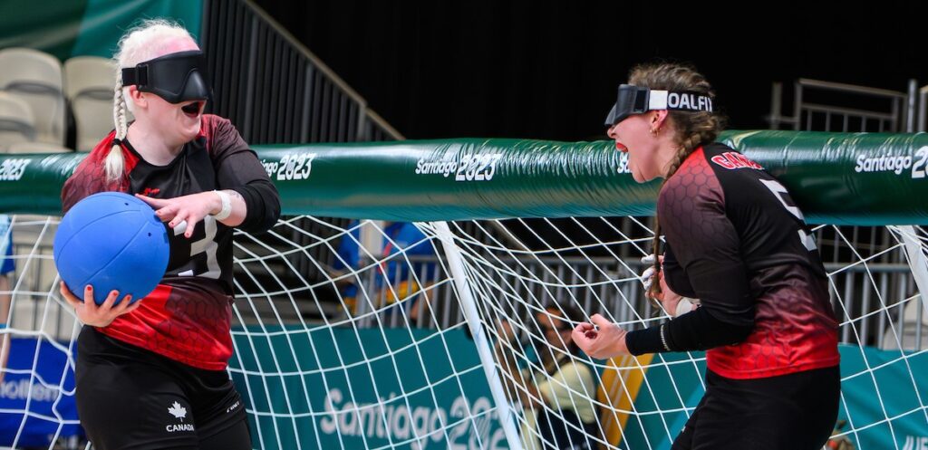 Goalball end