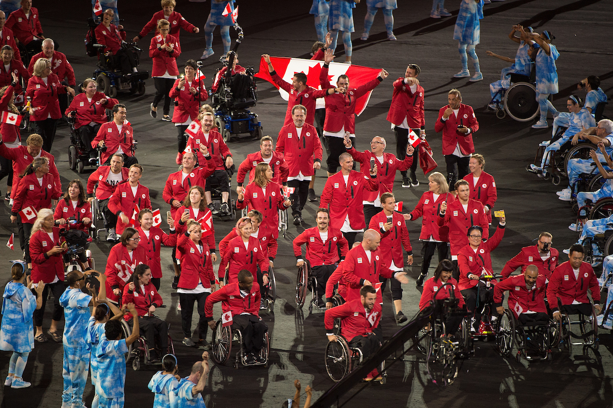 Team Canada enters the Rio 2016 Paralympic Games Opening Ceremony