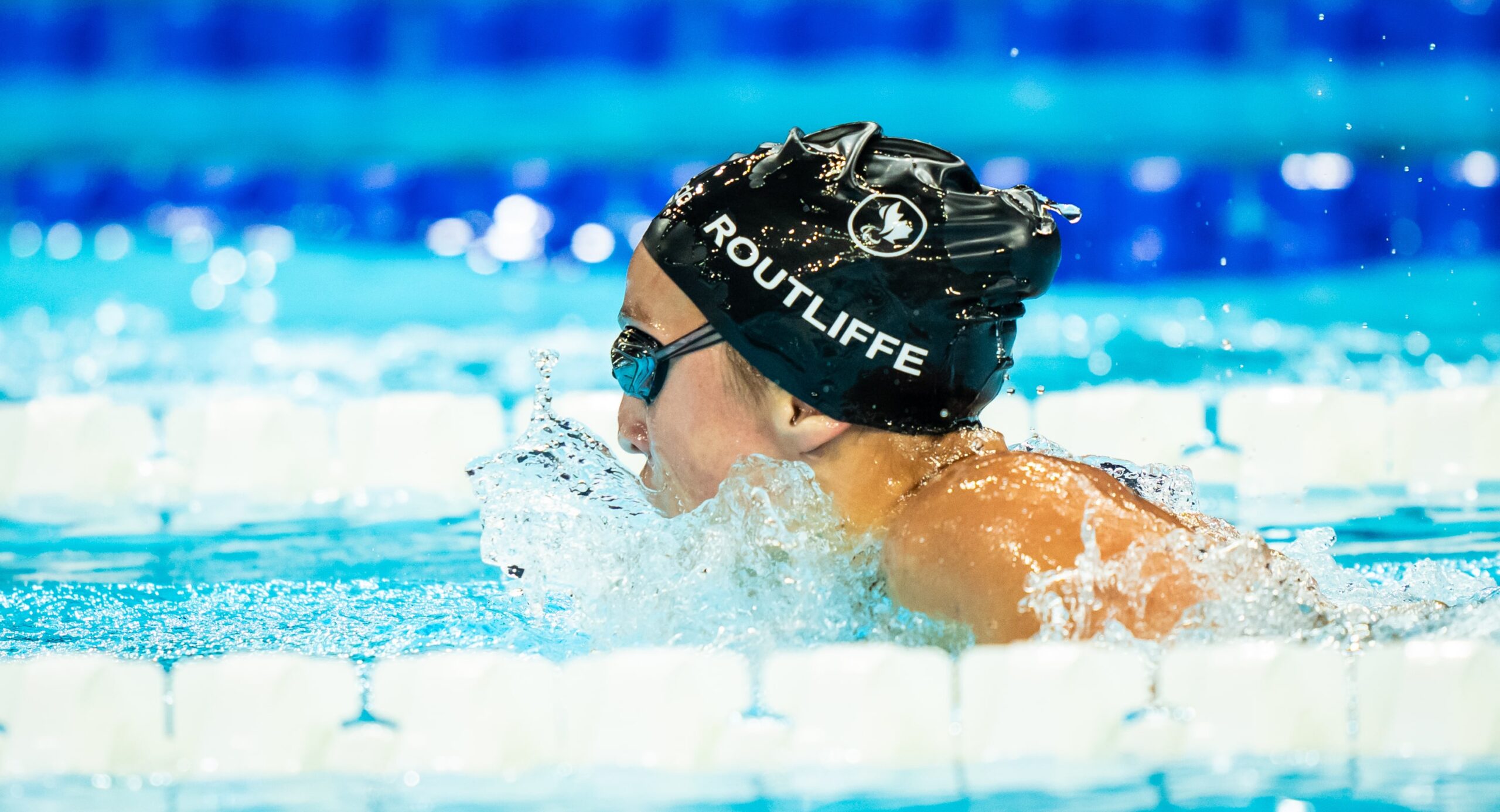 Tess Routliffe in the pool