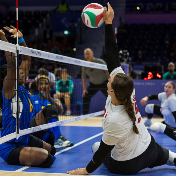 Canada's women's sitting volleyball competes at Paris