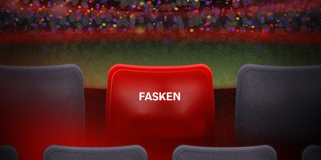 ALLUMER l’étincelle siège virtuel avec le texte FASKEN
