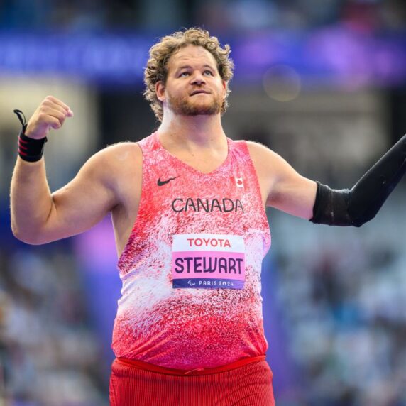 médaillé d'or Greg Stewart, para-athlétisme