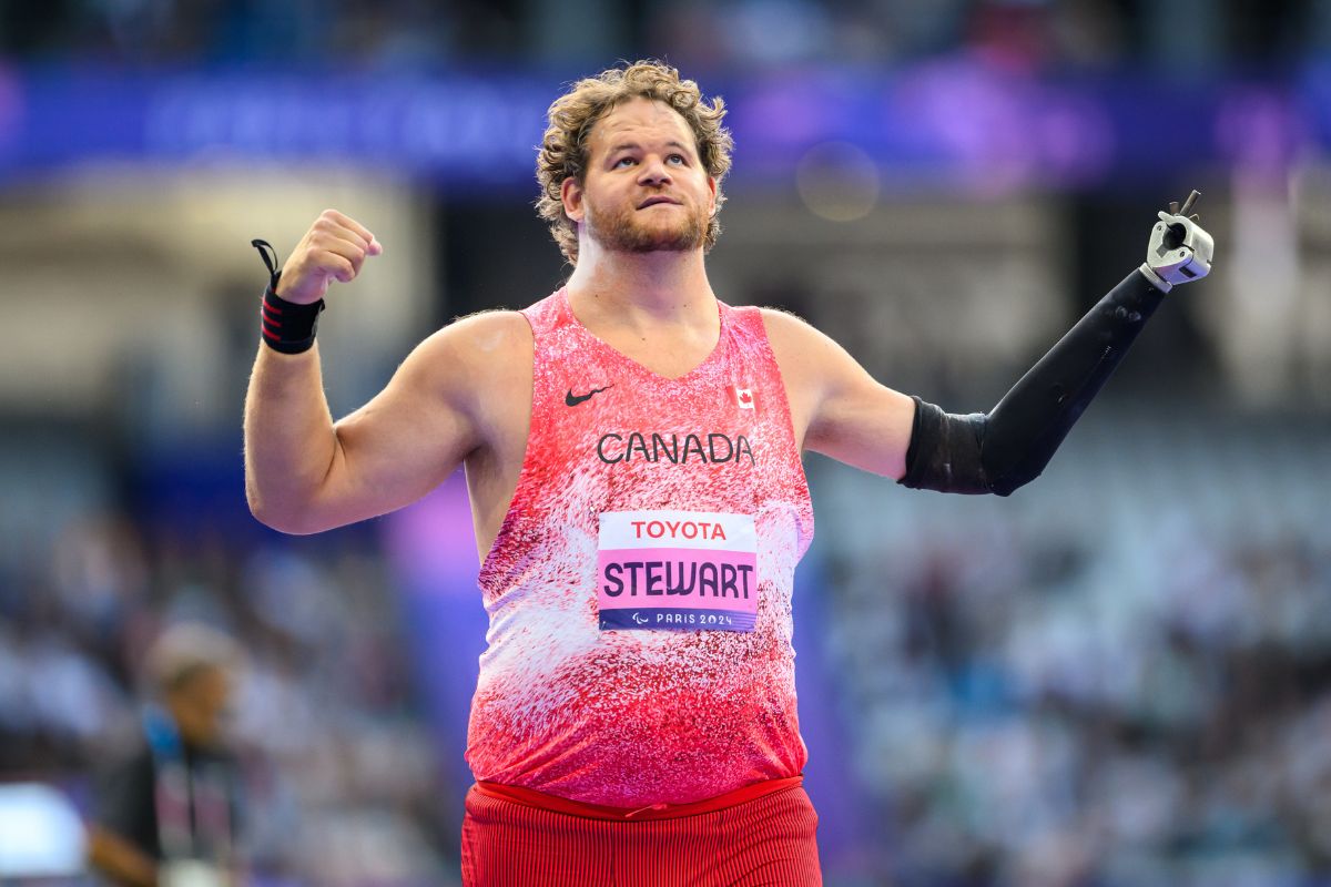 médaillé d'or Greg Stewart, para-athlétisme