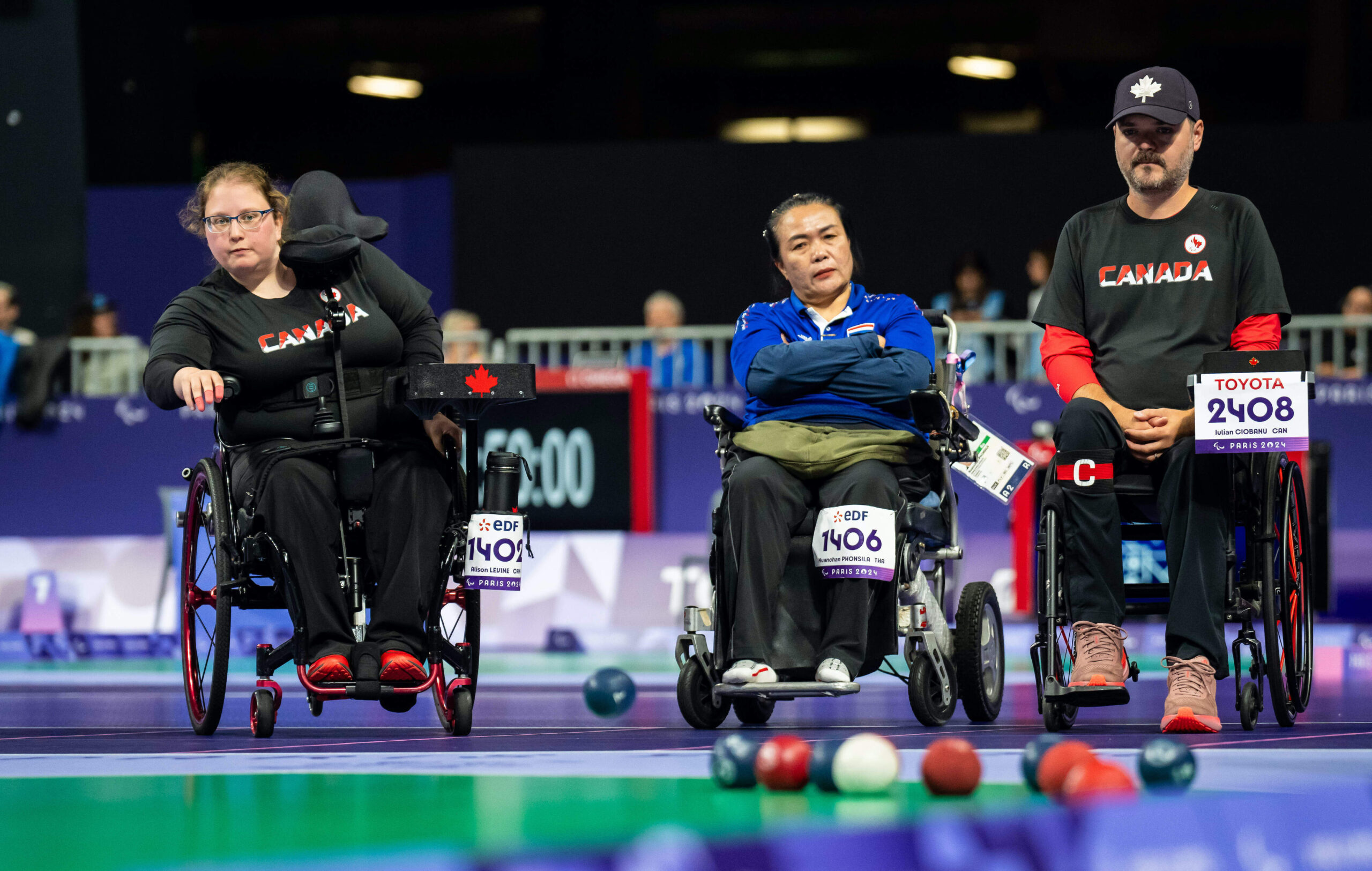 Alison Levine, Iulian Ciobanu, boccia