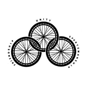 Logo des Jeux paralympiques de Rome 1960 représentant trois roues de fauteuil roulant entrelacées, symbolisant l’amitié, l’unité et l’esprit sportif.