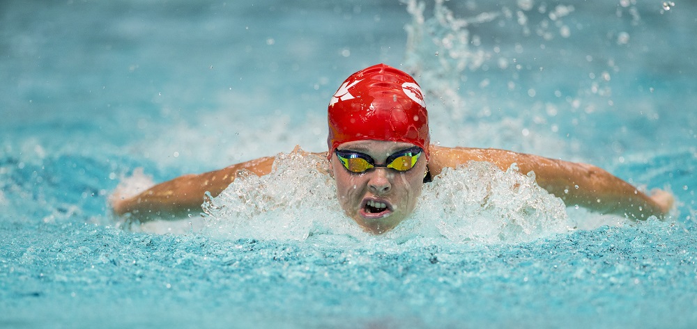 Katie Cosgriffe en action (Gracieuseté Swimming Canada/Michael Hall)